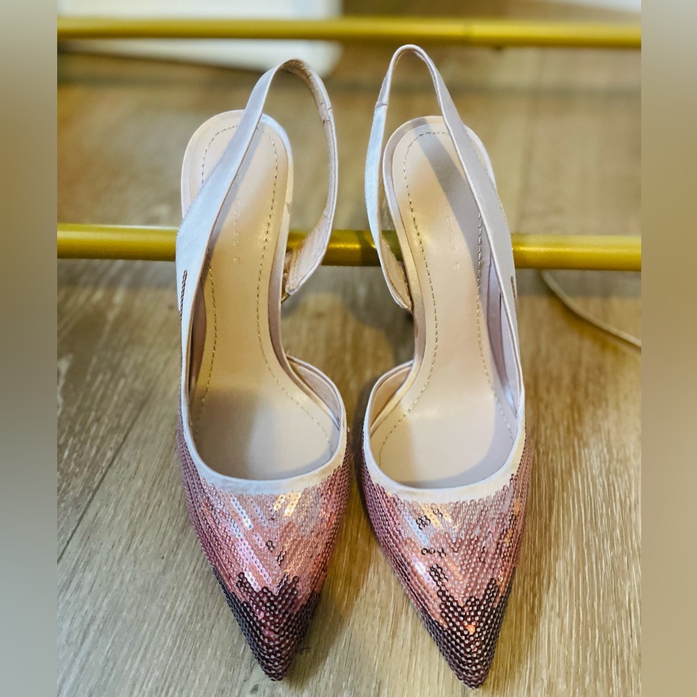 Zara sequined heels. Like new condition